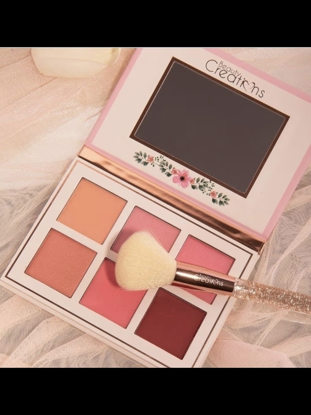 Beauty Creations Multi-Tone Blush Palette — Peach, Light Pink & Berry Shades